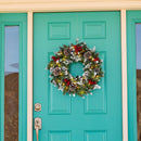 Christmas LED Wreath Garland Door Window Garden Wall Farmhouse Decoration