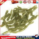Carp Fishing Hook Sleeve Silicone Hair Rig Aligner Tackles (Green 50pcs) Newly