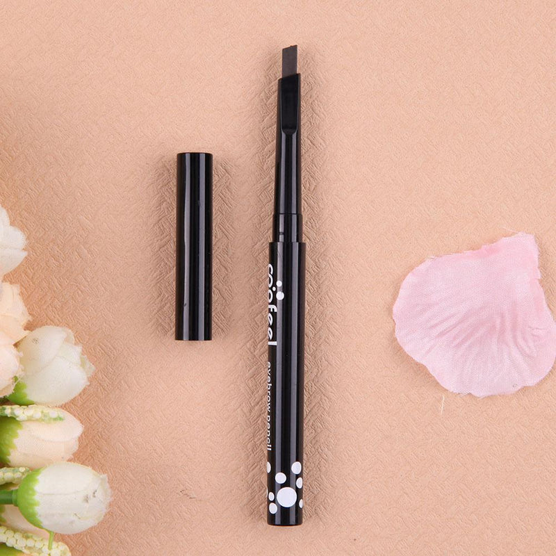 Rotary Eyebrow Pencil Waterproof Modified Eyebrows Beauty Tool(Black/05)