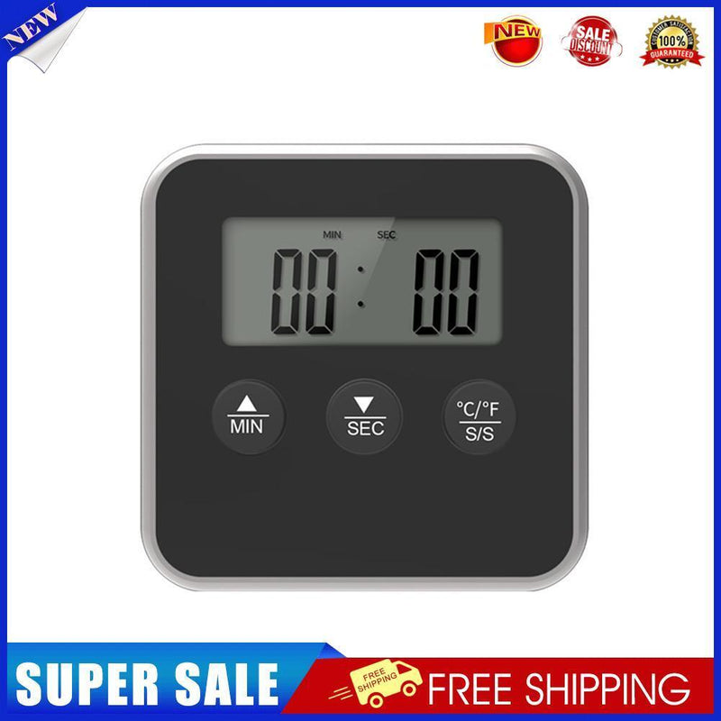 Digital Cook Food Temperature Meter Barbecue Sensor with Probe Tool (Black)