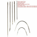 Home Supply Canvas Crafts Leather Upholstery Sewing Needles Hand Repair Curved