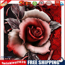 Rose DIY Round Diamond Painting Embroidery Kits Cross Stitch Craft Decor/A