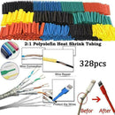 328PCS 2:1 Polyolefin Heat Shrink Tubing Tube Sleeve Y2D6 I6T1 H5N6 Wire Q9E2