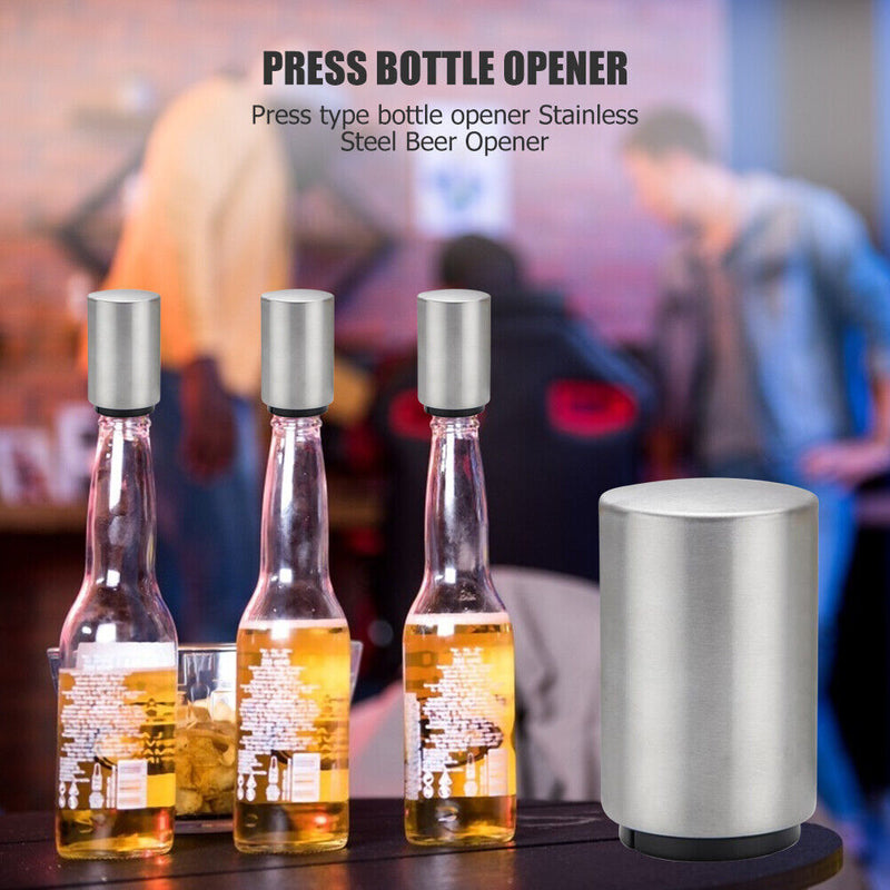 Automatic Magnet Beer Bottle Opener Juice Stainless Steel Opener Kitchen Ga