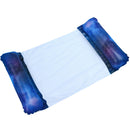 Foldable Floating Row Water Hammock Outdoor Inflatable Bed (Starry Blue)