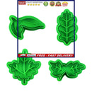 Cookie Cutter Set 4 Pieces Pressable Biscuit Cutters Set Fondant Cookie Mol