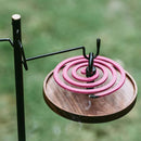 #A Swante Mosquitoes Coil Holder Wood Tray Incense Plate Tray Incense Burner Hol