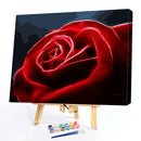 DIY Digital Painting By Numbers Rose Frameless Canvas Picture Home Wall Art
