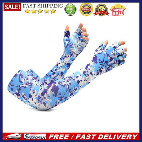 Outdoor Sports Running Cycling Sunshade Arm Cover Ice Arm Sleeves for Men W