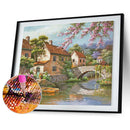 5D DIY Diamond Painting House Full Square Diamond Mosaic Wall