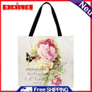 SoeHong Floral and Butterfly Shopping Bag, Large Capacity, 40