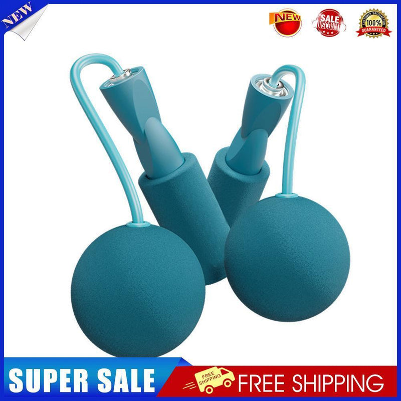 Bearing Weighted Cordless Jump Rope Fitness Speed Skipping Rope (Blue 30mm)