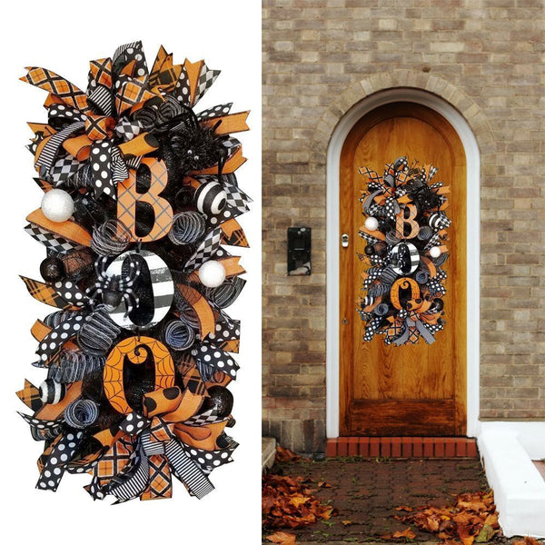Decoration Home Decorations Door Ornament Halloween Halloween Wreath Pumpkin