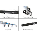 Spinning Fishing Rod Combo Portable Fishing Tackle Pole Full Kits for Beginner