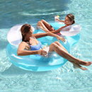 Inflatable Pool 8-character Swimming Ring Party Beach Water Sports Lounger Toys