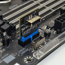 USB 3.0 19-Pin Internal Header to USB 3.1 3.2 Type C Key A 20-Pin Adapter
