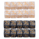 10pcs Dice Counter 5 Positive +1-1 5 Negative Gathering Table Game (Black)
