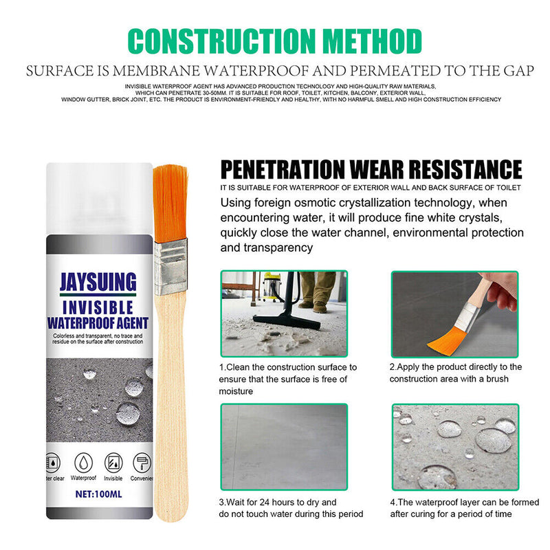 Anti-Leakage Waterproof Invisible Wall Sealant Spray Super Strong Tile Bond T