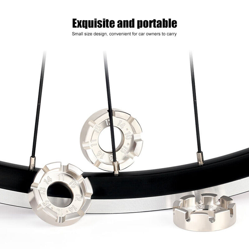 TOOPRE 8 Way Bicycle Spoke Nipple Wrench Galvanized Bike Wheel Repair Hand