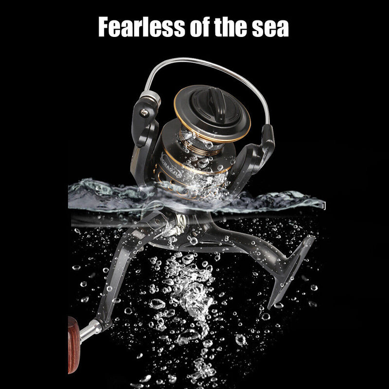 BK Series 5.2/1 Speed Ratio Spinning Fishing Reel Metal Wheel Sea Fishing Tac