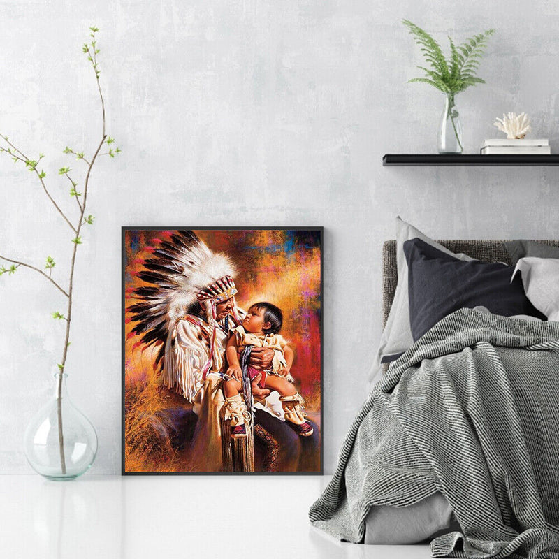 Oil Painting By Number Old Woman Oil Digital Picture Home Wall Decor for Gift