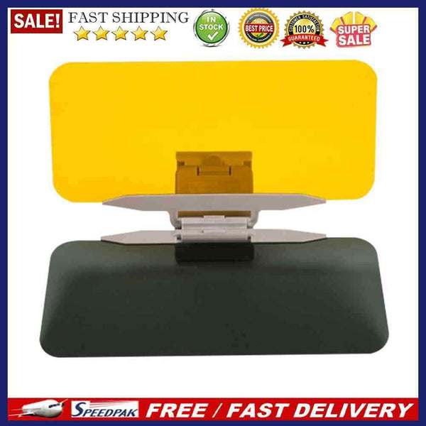 2 in 1 Car Sun Visor HD Anti Glare Dazzling Goggle Day Night Driving Mirror