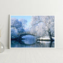 5D Diamond Painting Kit DIY Snow scene Full Round Drill Mosaic Picture Art