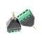 2-Pack 3.5mm 1/8" TRRS Male Jack to AV 4-Screw Terminal Block Balun Connector