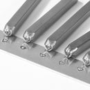 9pcs Metal Jewelry Stamps Punch Working Blank Bangle Stamping Mold (Heart) Newly