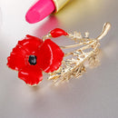UEB Fashion Crystal Flower Chain Women's Brooch Wedding Crystal Rhinestone Jewelry Ge