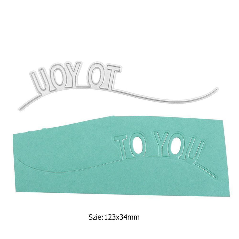 Metal Cutting Dies Stencils for DIY Scrapbooking Photo Album To You Letter