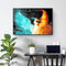 Art Canvas Oil Kit Drawing By Numbers Ice Fire Phoenix DIY Hand Painted Painting