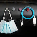 Bling White Self Adhesive Car Hook Wall Hanger For Dashboard Organizers X7L2