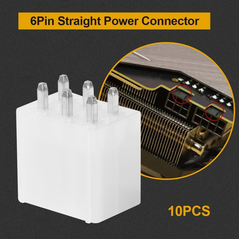 10pcs 6Pin BTC Miner Connector Replacement Power Supply Looper Male Header