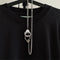 Women Mens Biker Rock Punk Necklace Dark Gothic Handcuffs Pendant Chain Choker