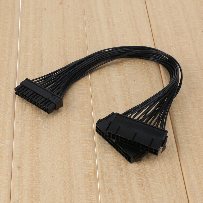 24Pin ATX Dual PSU Power Extender Cable for PC Mining Adapter Connector