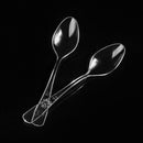 100pcs Milk Tea Smoothie Spoons PS Hard Plastic Disposable Fruit Cakes Scoop