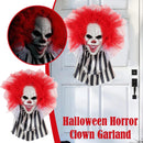Horror Clown Garland Door Hanging Garland Decor Halloween for Festival Party`