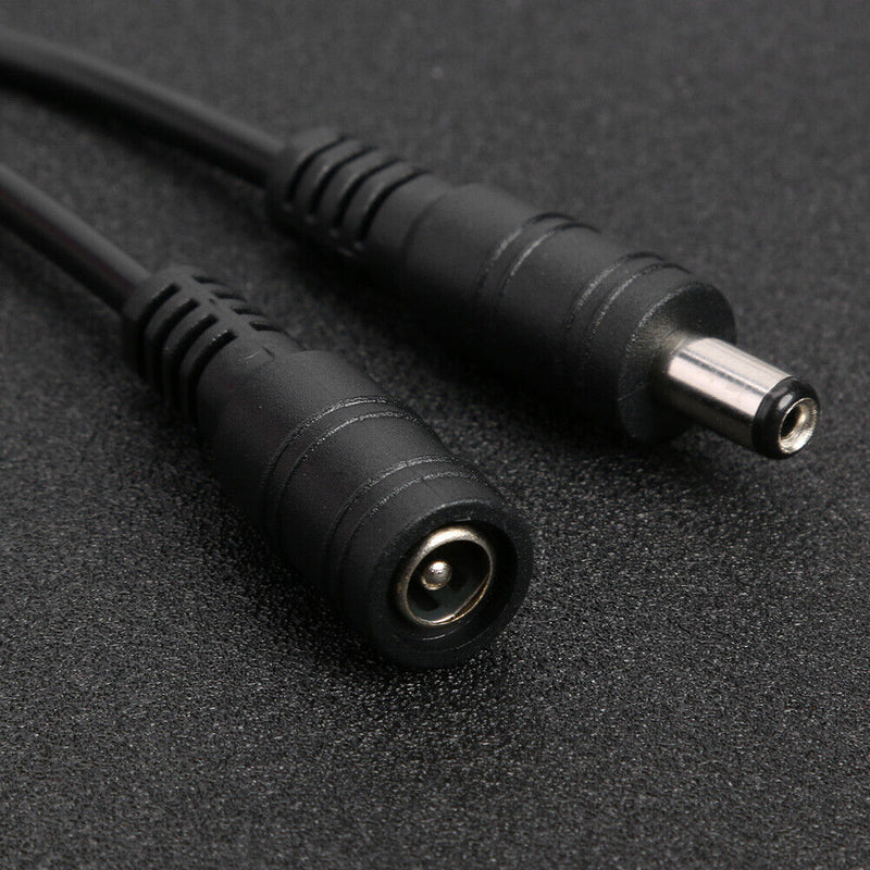 DC 5.5x2.1mm Male Female Extension Cable for CCTV Camera LED Strip (10m) Newly