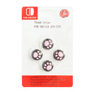 4x Cat Paw Thumb Grips for Nintendo Switch Controller Silicone Thumbstick Cap