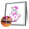 Cat 5D DIY Diamond Painting Embroidery Mosaic Needlework Home Decor(Pink) Newly