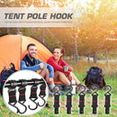 5pcs Portable Camping Rope Buckle Outdoor S-shaped Hook Tent Pole Hook (L) Newly