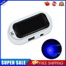 #A Solar USB Powered Car LED Alarm Light Simulated Dummy Warning Flash Caution L
