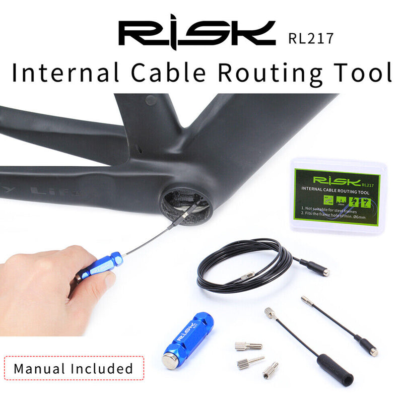 RISK MTB Bike Internal Cable Routing Tool Bicycle Magnet Inner Cable Guide Tool