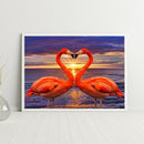 Oil Paint by Numbers Kit Flamingo DIY Picture Drawing Artwork Wall Craft Gifts