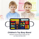 Children Teaching Aids Fine Motor Training Clothes Storage Bag Activity Board