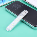 Mini Portable USB Book Light Bright Reading Lamp for PC Laptop (White 8LED)