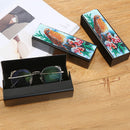 DIY Leather Diamond Painting Glasses Storage Case Mosaic Kit (Q34 Bird) Newly