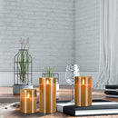 3pcs set Battery Operated With Remote Control Flameless Flickering LED Candles