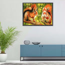 5D Diamond Painting Kit DIY Squirrels Full Round Drill Mosaic Home Decoration